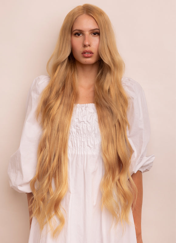30palcové clip-in prodloužení vlasů Ultimate Volume #16 světle zlatá blond