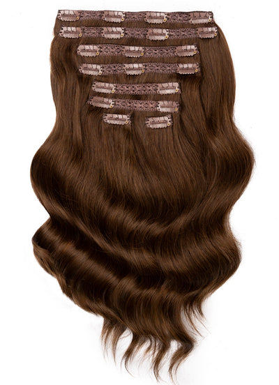 Extensions de cheveux à clipser Ultimate Volume 30 pouces #2 Brun foncé