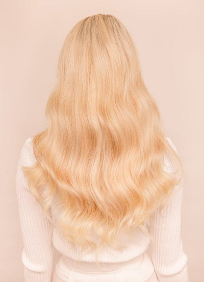 Extensiones de Cabello Adhesivas Remy de 20 Pulgadas #60 Rubio Claro