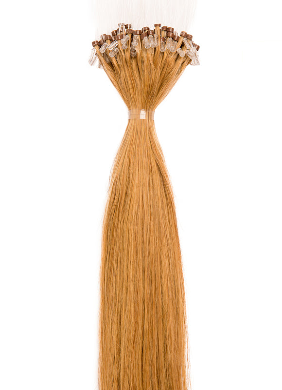 Extensiones de cabello micro-loop de 24 pulgadas #8 Marrón castaño