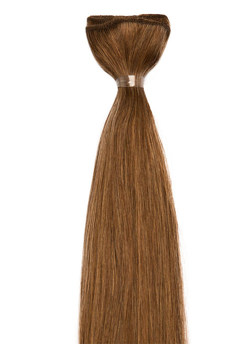 Prodlužování vlasů 20 palců Weave/Weft #8 Kaštanově hnědá