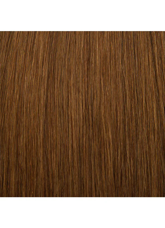 20 Inch Remy Tape Hair Extensions #8 Chestnut Brown