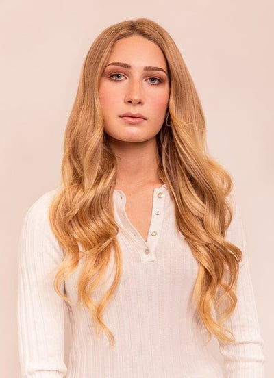 Extensions de cheveux à clips Deluxe 20 pouces #16 Blond doré clair