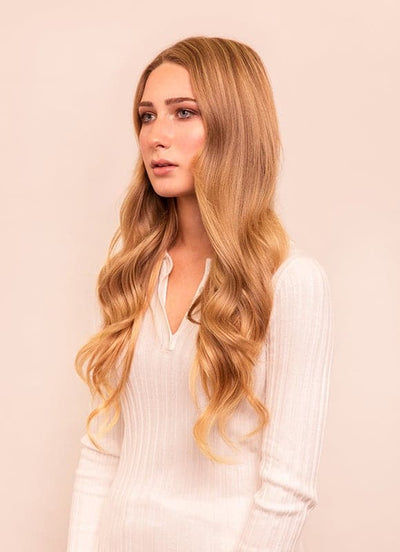 Extensions de cheveux à clips Deluxe 20 pouces #16 Blond doré clair