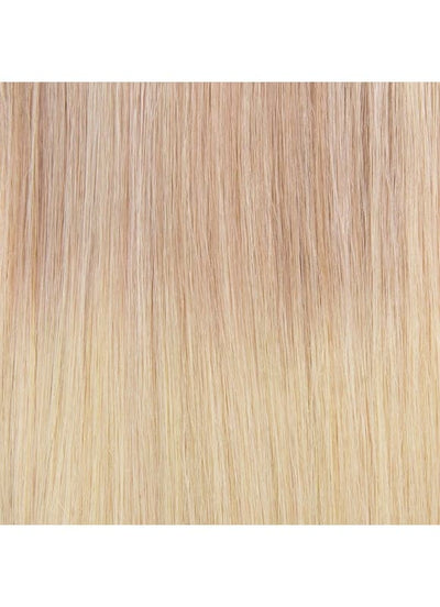 20 Zoll Remy Tape Haarverlängerungen Grau zu Aschblond & Hellblond Ombre