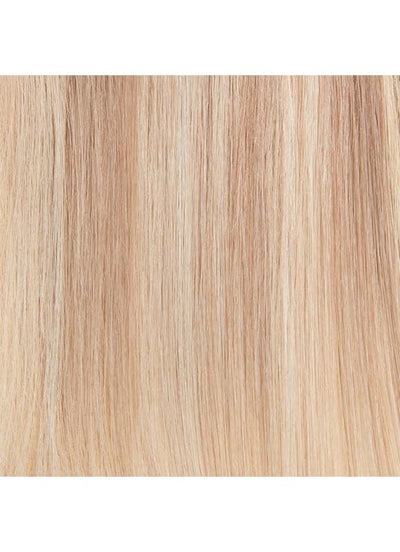 50 cm Remy Tape Extensions Mittel Aschblond zu Hellblond Balayage