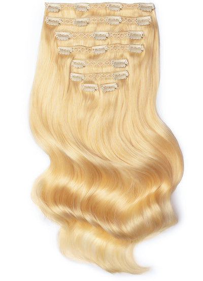 Extensions de cheveux à clip volume complet 20 pouces #60 Blond clair