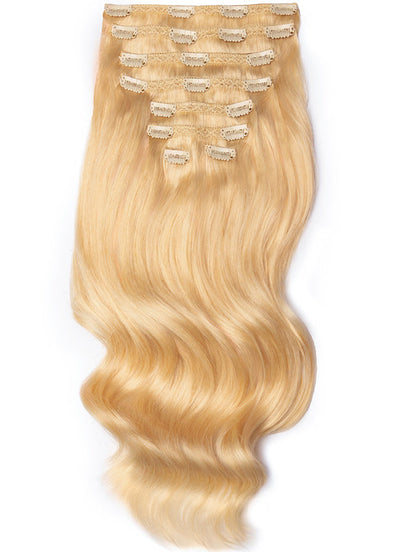 Extensions de cheveux Ultimate Volume à clipser 24 pouces #613 Blond Décoloré