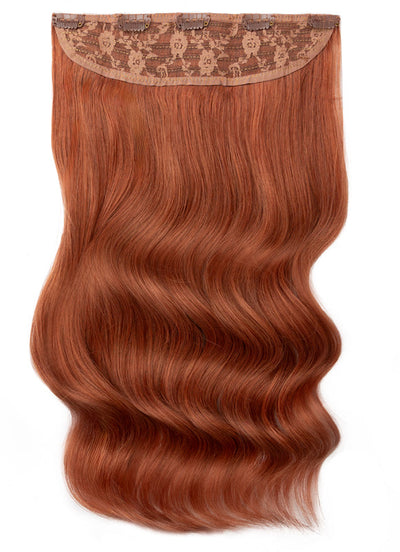 Clip-in One Piece Volumiser – Dunkles Auburn-Rot
