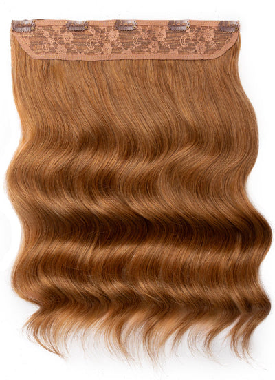 Clip-in One Piece Volumiser – Helles Kastanienbraun