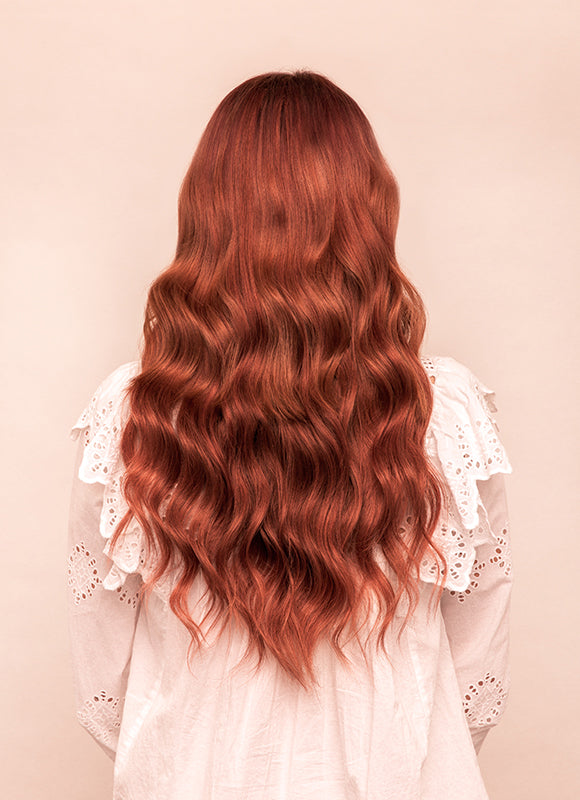 Clip-in One Piece Volumiser – Dunkles Auburn-Rot