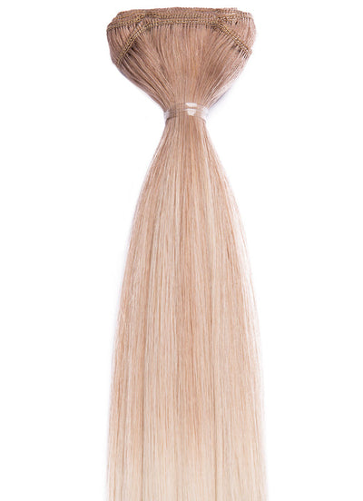 20 tommer vævet/stribet hårforlængelser #T-Grå/18+60 Ombre