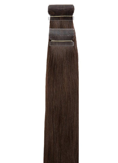 20 Zoll Remy Tape Haarverlängerungen #2 Dunkelbraun