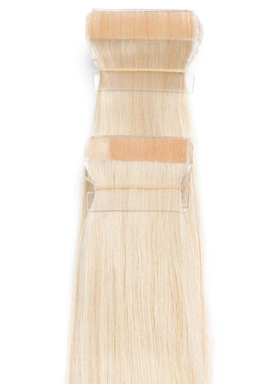 Extensiones de Cabello Adhesivas Remy de 20 Pulgadas #60 Rubio Claro