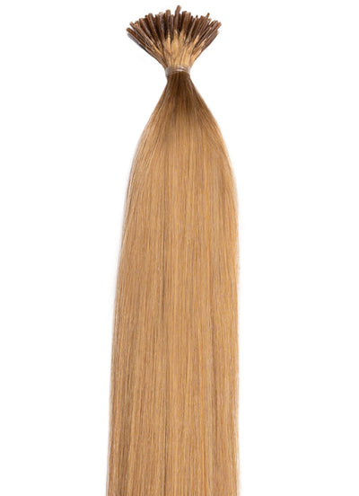Extensões de Cabelo com Microcontas 20 Polegadas / Ponta I #18 Loiro Dourado