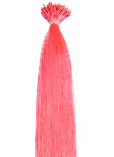 20-calowe przedłużenia włosów z mikro-koralikami / I-Tip #Hot Pink