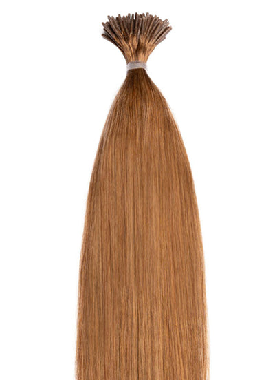 Extensões de Cabelo com Microcontas de 20 Polegadas / Ponta I #6 Castanho Castanho Claro